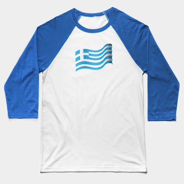 Greece Baseball T-Shirt by traditionation